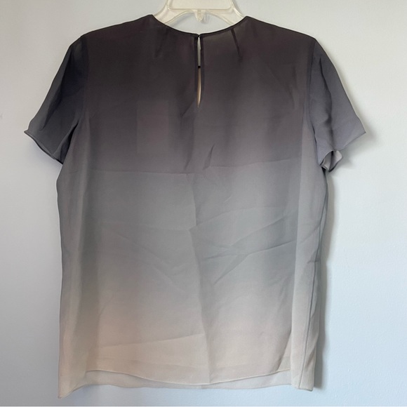 NEW Theory Ombré Silk Navy T-Shirt - Picture 2 of 5